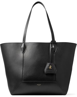 Jimmy Choo Diamond Medium Leather Tote Bag - Black