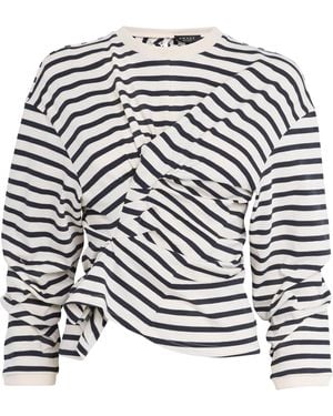 A.W.A.K.E. MODE Organic Cotton Twisted T-Shirt - White