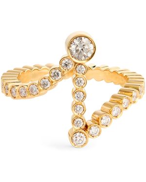 Sophie Bille Brahe And Diamond Ensemble 'I' Ring - Metallic