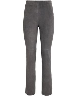Iris Von Arnim Suede Philine Straight Pants - Grey