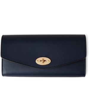 Mulberry Leather Darley Wallet - Blue