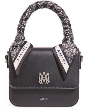 Amiri Leather Micro Ma Bag - Black
