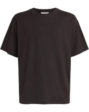 Studio Nicholson Wool Henley T-Shirt - Black