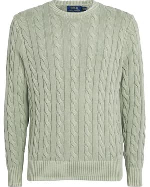 Polo Ralph Lauren Cotton Cable-Knit Sweater - Green