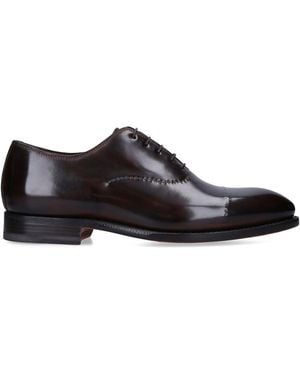 Bontoni Leather Vittorio Oxford Shoes - Brown