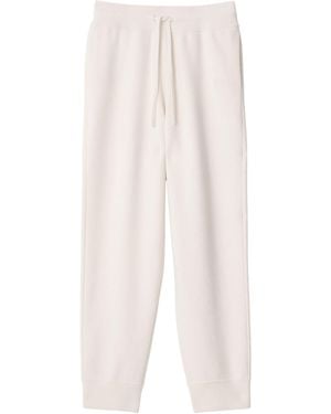 Burberry Cashmere-Blend Sweatpants - White