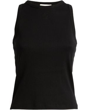 Sandro Ribbed Tank Top - Black
