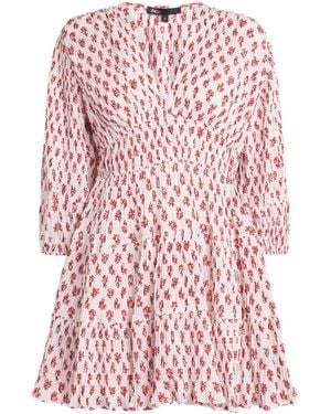 Maje Floral Print Mini Dress - Pink