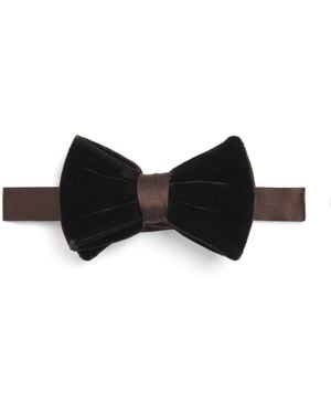 Giorgio Armani Silk Pre-Tied Bowtie - Gray
