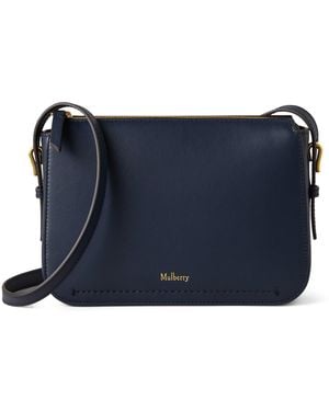 Mulberry Leather Clovelly Pouch - Blue