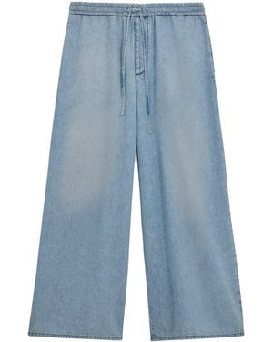 Loewe X Paula's Ibiza Drawstring Denim Pants - Blue
