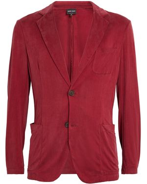 Giorgio Armani Cupro Blazer - Red