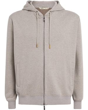 Maurizio Baldassari Zip-Up Hoodie - Grey