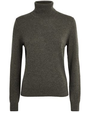 PAIGE Cashmere Funnel-Neck Jacie Sweater - Green