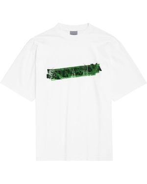Balenciaga Cotton Messy Spray T-Shirt - White