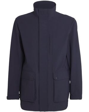 Emporio Armani Water-Repellent Coat - Blue