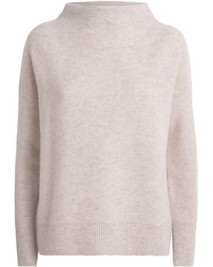 Vince Cashmere Funnel-Neck Sweater - Natural