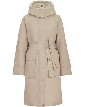 Brunello Cucinelli Taffeta Down Coat - Natural