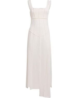 Nadine Mos Cotton Overlock Midi Dress - White