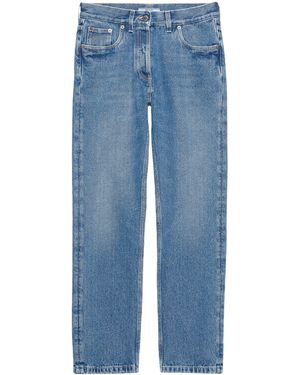 Prada Low-Rise Straight Jeans - Blue