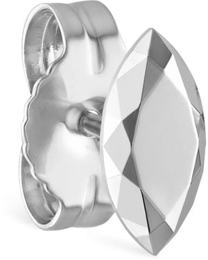 Maria Tash Faceted Marquise Single Stud Earring - Grey