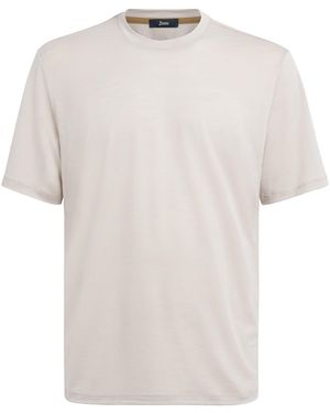 Herno Wool Logo T-Shirt - White