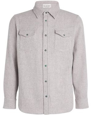 God's True Cashmere Cashmere Press-Stud Overshirt - Grey