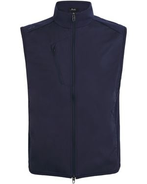 Ralph Lauren Cotton-Blend High-Neck Gilet - Blue