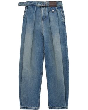 Loewe Pleated Boyfriend Jeans - Blue