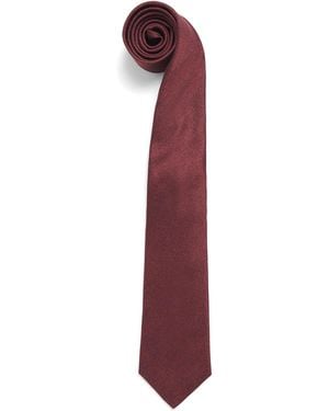 Canali Silk Diagonal Weave Tie - Purple