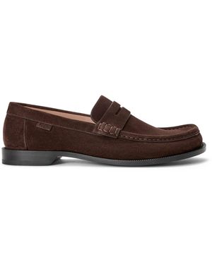 Loewe Suede Campo Loafers - Brown
