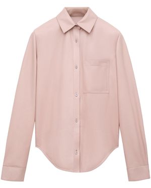 Loewe X Paula's Ibiza Leather Logo Shirt - Pink