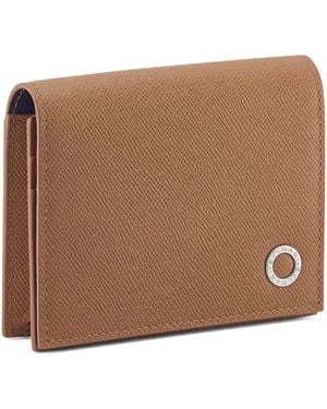 BVLGARI Leather Business Card Holder - Brown
