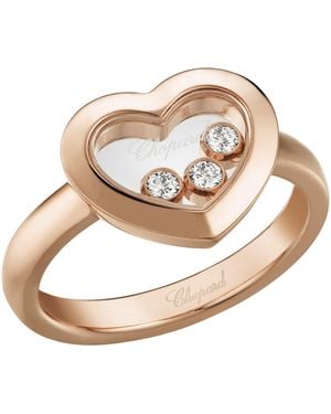 Chopard And Diamond Happy Diamonds Icons Ring - White