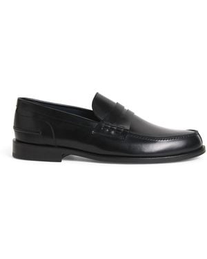 Brioni Leather Penny Loafers - Black