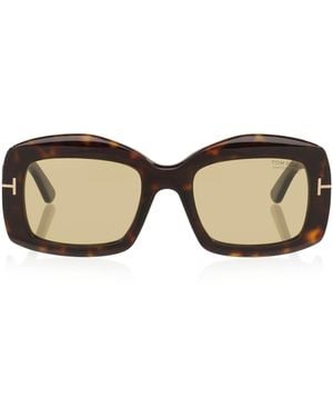 Tom Ford Acetate Venetia Sunglasses - Brown
