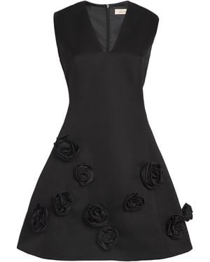 LEO LIN Rose-Detail Briana Mini Dress - Black