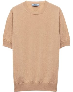 Prada Cashmere Sweatshirt - Natural