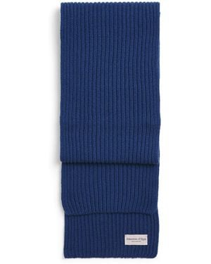 Johnstons of Elgin Cashmere Lovat Ribbed Scarf - Blue