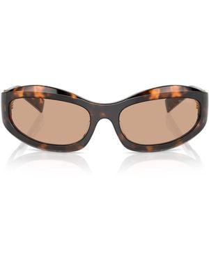 Miu Miu Acetate Cat Eye Mu14Zs Sunglasses - Brown