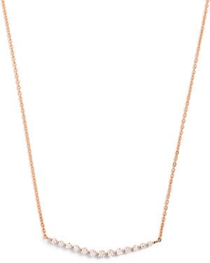 Harrods And Diamond Graduating Pendant Necklace - Metallic