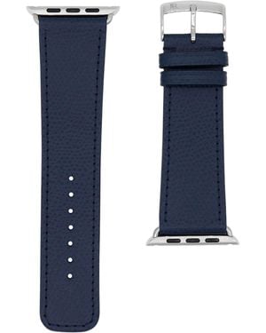 Jean Rousseau Leather Apple Watch Strap - Blue