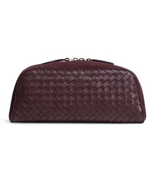 Bottega Veneta Large Leather Nodo Pouch - Red