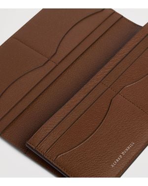 dunhill Long Capra Leather Alfred Wallet - Brown