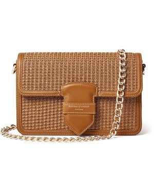 Aspinal of London Raffia Resort Bag - Brown