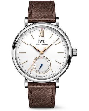 IWC Schaffhausen Stainless Steel Portofino Pointer Watch - Metallic