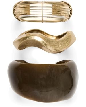 Marina Rinaldi Metal And Resin Bracelets - Metallic