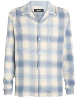 PAIGE Check Kransey Shirt - Blue