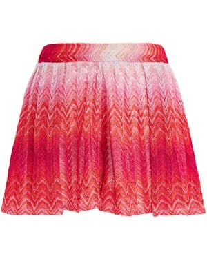 Missoni Ombré Crochet Shorts - Red