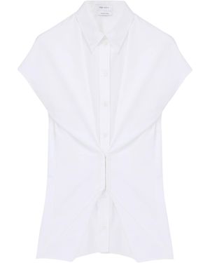 McQueen Cotton Gathered Shirt - White